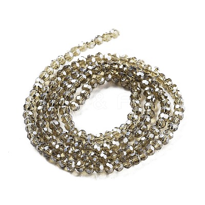 Electroplate Transparent Glass Beads Strands EGLA-A035-T3mm-A16-1