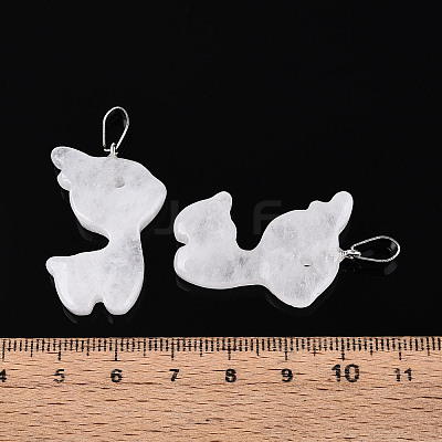 Natural Quartz Crystal Pendants G-T144-11B-1