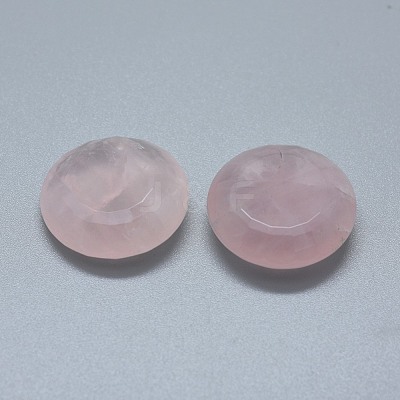 Natural Rose Quartz Cabochons G-F656-13-1