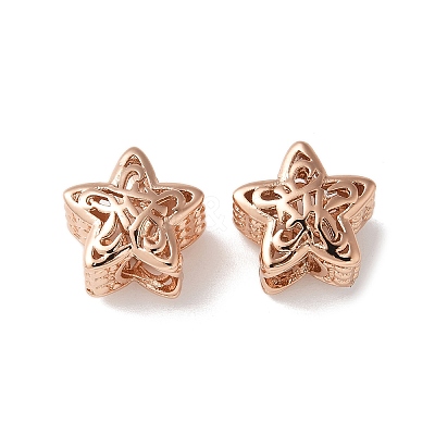 Brass Beads KK-U057-07RG-1