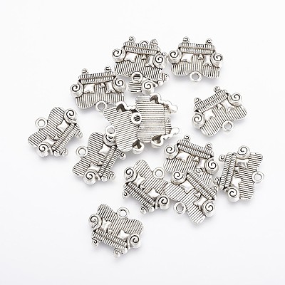 Tibetan Style Alloy Pendants X-TIBEP-0747-S-LF-1