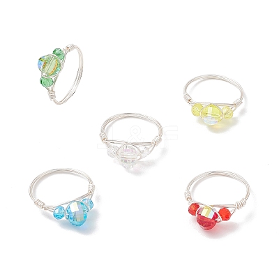 Glass Finger Rings RJEW-JR00925-02-1