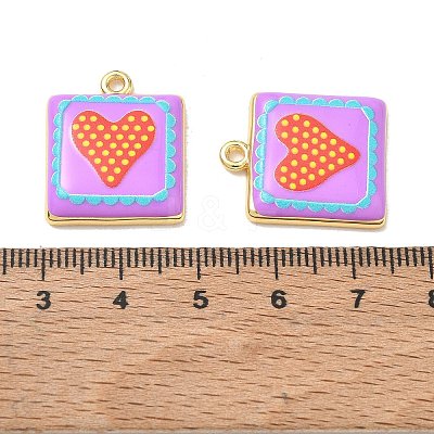 Printed Brass Pendants KK-CBAF9BC-10G-1