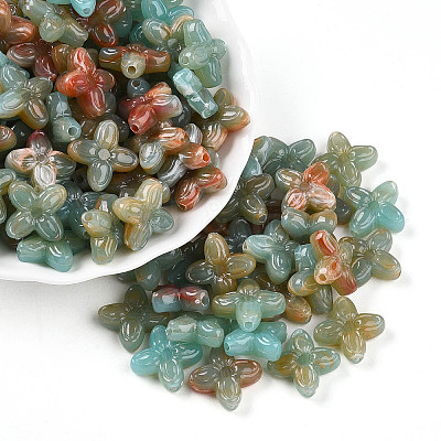 Transparent Acrylic Beads TACR-T028-35I-1