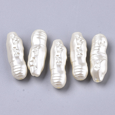 ABS Imitation Pearl Acrylic Beads X-OACR-S028-129-1