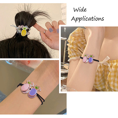100Pcs 10 Colors Transparent Enamel Acrylic Beads TACR-CD0001-09-1