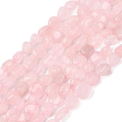 Natural Rose Quartz Beads Strands G-Q060-E21-04-1