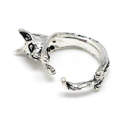 Adjustable Alloy Cuff Finger Rings RJEW-S038-075-1