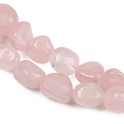 Natural Madagascar Rose Quartz Beads Strands G-Q060-E21-02-1