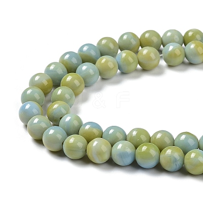 Glass Round Beads Strands GLAA-M044-01C-1