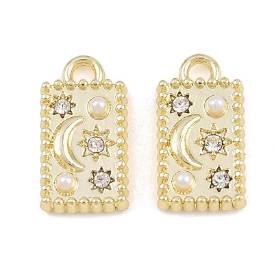 Alloy Crystal Rhinestone Pendants AL-CBA415D-24G-1
