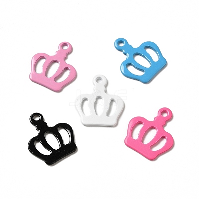 Spray Painted 201 Stainless Steel Charms STAS-I672-31-1