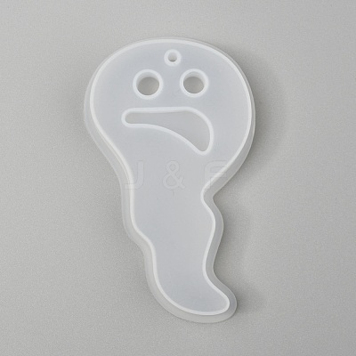 Halloween DIY Ghost Pendant Silicone Molds DIY-P006-47-1