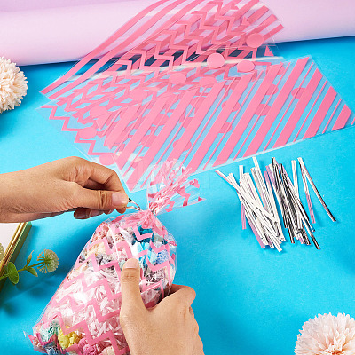 4 Styles OPP Cellophane Candy Storage Bags Sets ABAG-TAC0013-20A-04-1