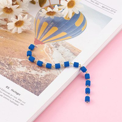 Handmade Polymer Clay Beaded Chain AJEW-JB00926-03-1