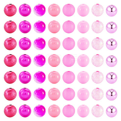 160Pcs 8 Styles Mixed Styles Acrylic Beads FACR-TA0001-13-1