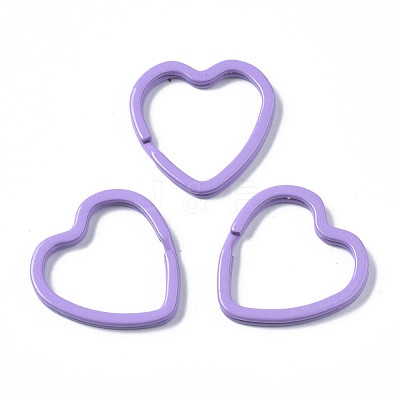 Spray Painted Iron Split Key Rings KEYC-S255-001-1