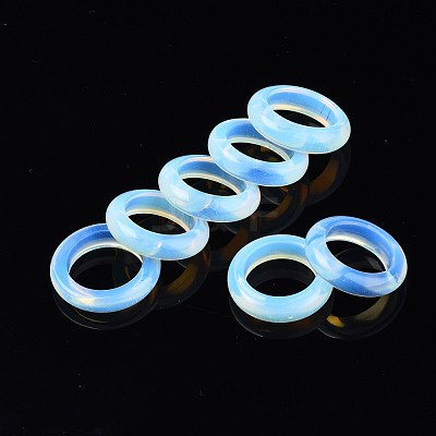 Opalite Plain Band Ring G-N0326-99F-1