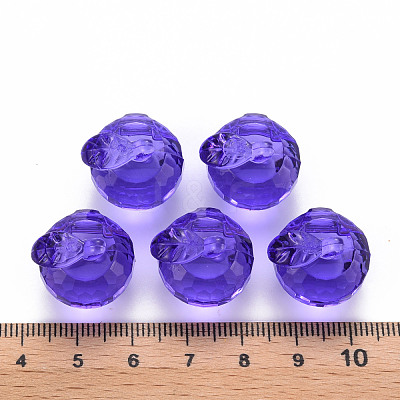 Transparent Acrylic Pendants TACR-T024-05B-936-1