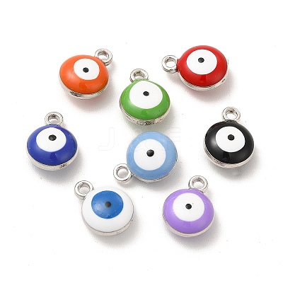 Alloy Enamel Charms PALLOY-I217-08P-1