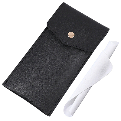 1Pc Rectangle PU Leather Eyeglass Cases AJEW-CN0007-01A-1