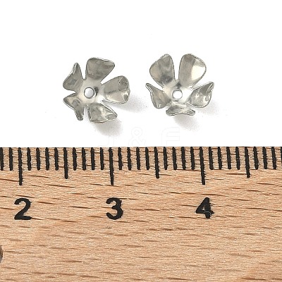 5-Petal Iron Flower Bead Caps IFIN-M008-02P-1