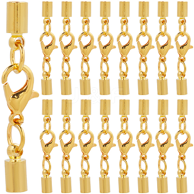 50Pcs Brass Lobster Claw Clasps KK-SC0005-85G-1