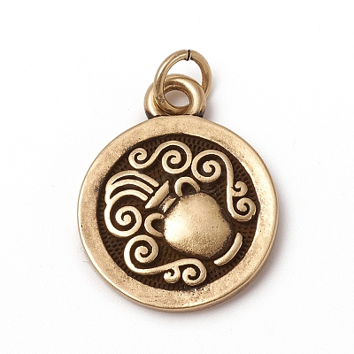 Brass Pendants LS-KK-I668-01AB-04-1