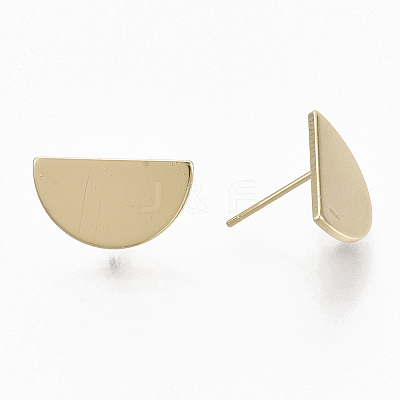 Brass Stud Earring Findings X-KK-T056-12G-NF-1