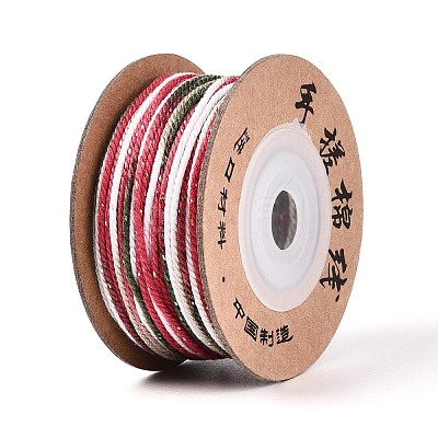 30M Segment Dyed Macrame Cotton Cord OCOR-T018-01D-1