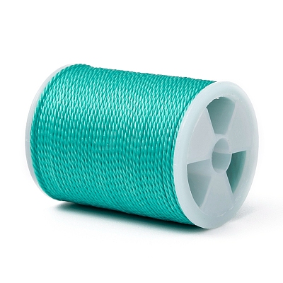 Round Waxed Polyester Cord X-YC-G006-01-1.0mm-25-1