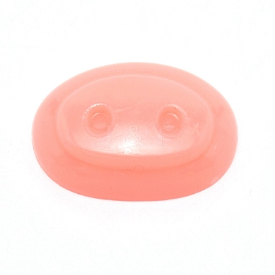 Oval Plastic Craft Pig Nose DIY-WH0301-62B-1