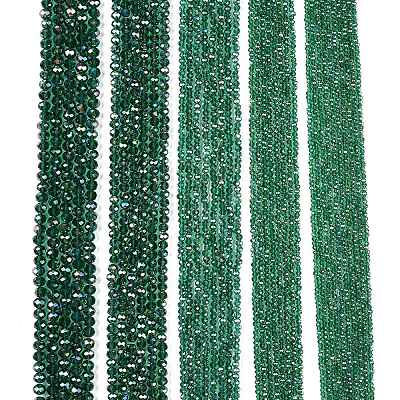 Electroplate Glass Beads Strands EGLA-A044-T2mm-B18-1