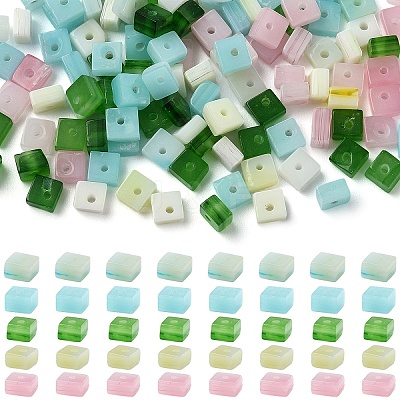 150Pcs 5 Colors Handmade Lampwork Beads LAMP-YW0004-36-1