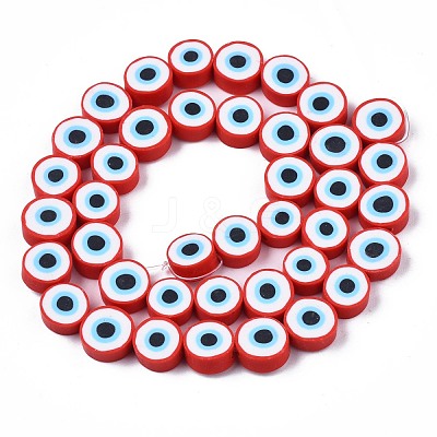 Handmade Polymer Clay Beads Strands CLAY-S096-041D-1