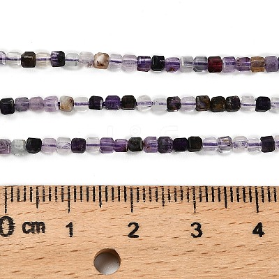 Natural Purple Fluorite Beads Strands G-RM2025-32B-04-1