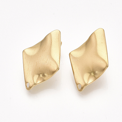 304 Stainless Steel Stud Earring Findings X-STAS-S079-56A-1