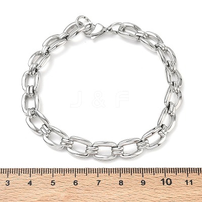9MM 304 Stainless Steel Oval Link Chain Bracelets SA-CBA2696-10P-1