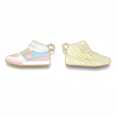 Alloy Enamel Shoes Pendants PALLOY-N170-023B-NR-1