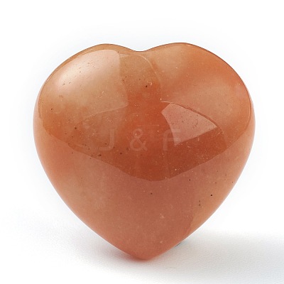 Natural Red Aventurine Heart Love Stone G-G973-07A-1