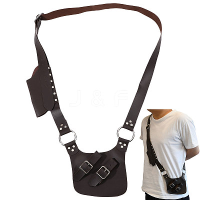 Medieval PU Leather Gun Holster AJEW-WH0606-009A-1