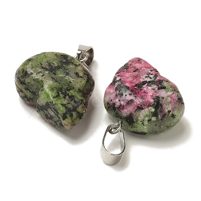 Dyed Natural Marble Pendants G-Z067-02P-08-1