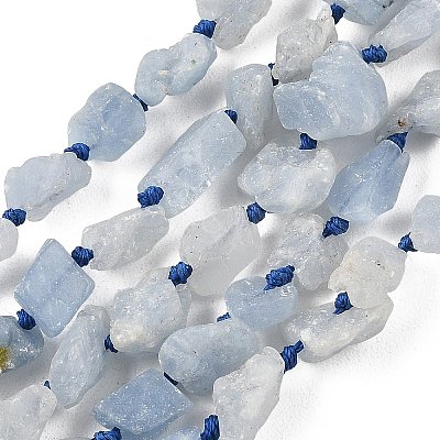 Raw Rough Natural Aquamarine Beads Strands G-D101-A05-01-1