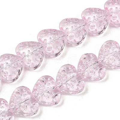 Transparent Glass Beads Strands GLAA-H038-01I-1
