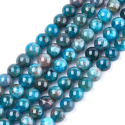 Natural Apatite Beads Strands G-F591-01-1