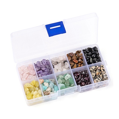 150G 10 Style Natural Gemstone Beads G-FS0002-17-1