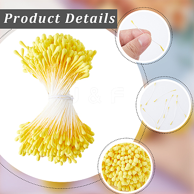 Gypsum Artificial Flower Heart Core DIY-WH0430-163A-1