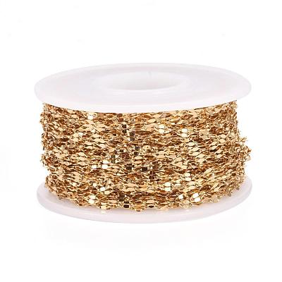 Handmade Ion Plating(IP) 304 Stainless Steel Dapped Chains CHS-H007-62G-1