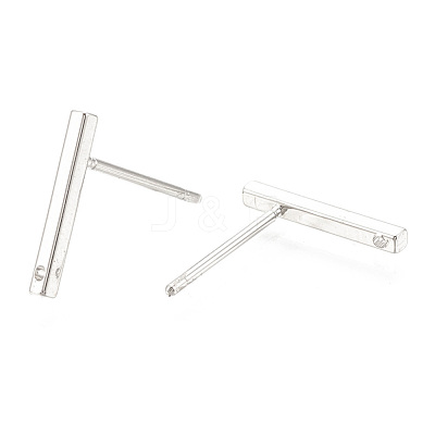 Brass Stud Earring Findings KK-S345-252P-1