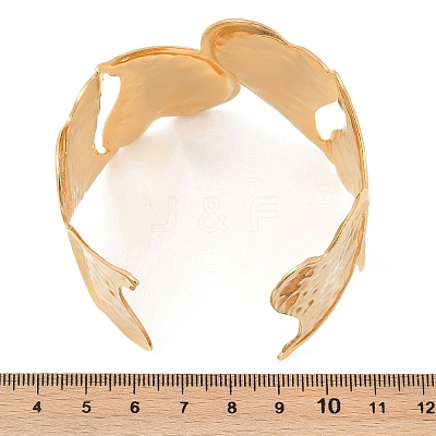 304 Stainless Steel Cuff Bangles for Women BJEW-U026-01G-1